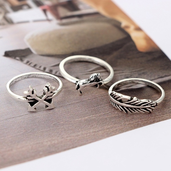 **SUNNIVA* 12-Pc Silver Animal Fashion Ring Set - Picture 6 of 10